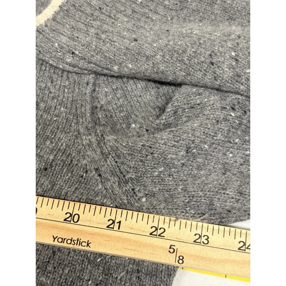 Banana Republic Men's Gray LG Cashmere  Wool Blend Pullover Sweater.‎ Heritage